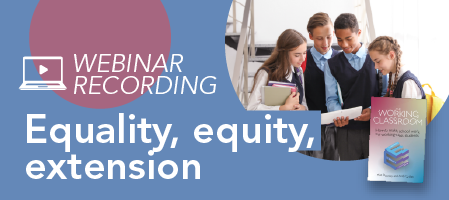Equality, equity, extension
