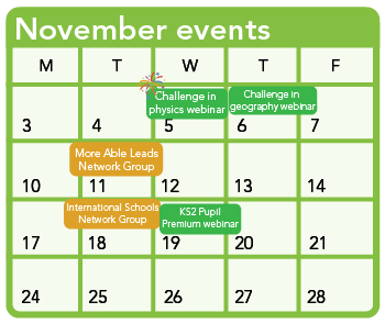 November events calendar