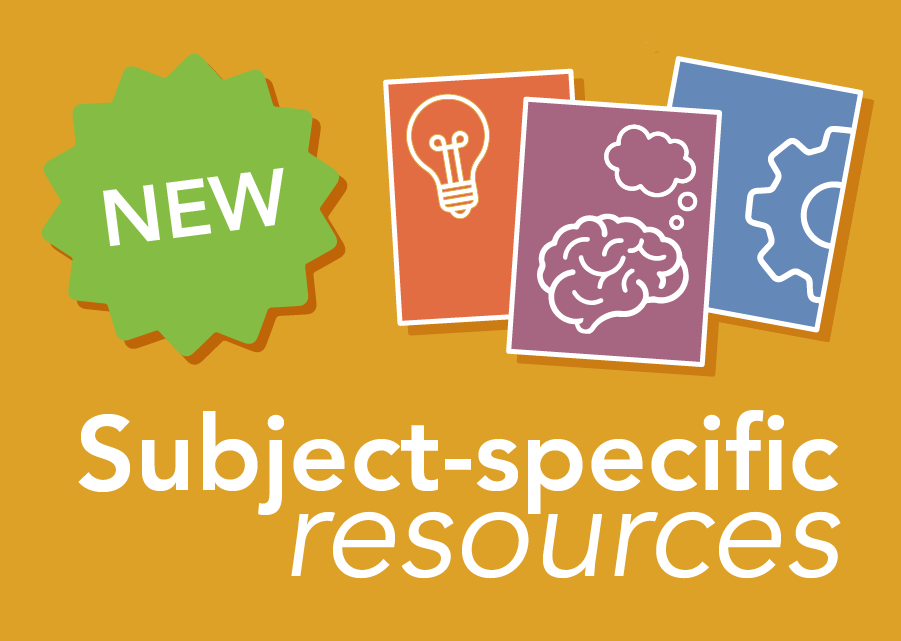 NEW Subject-specific resources