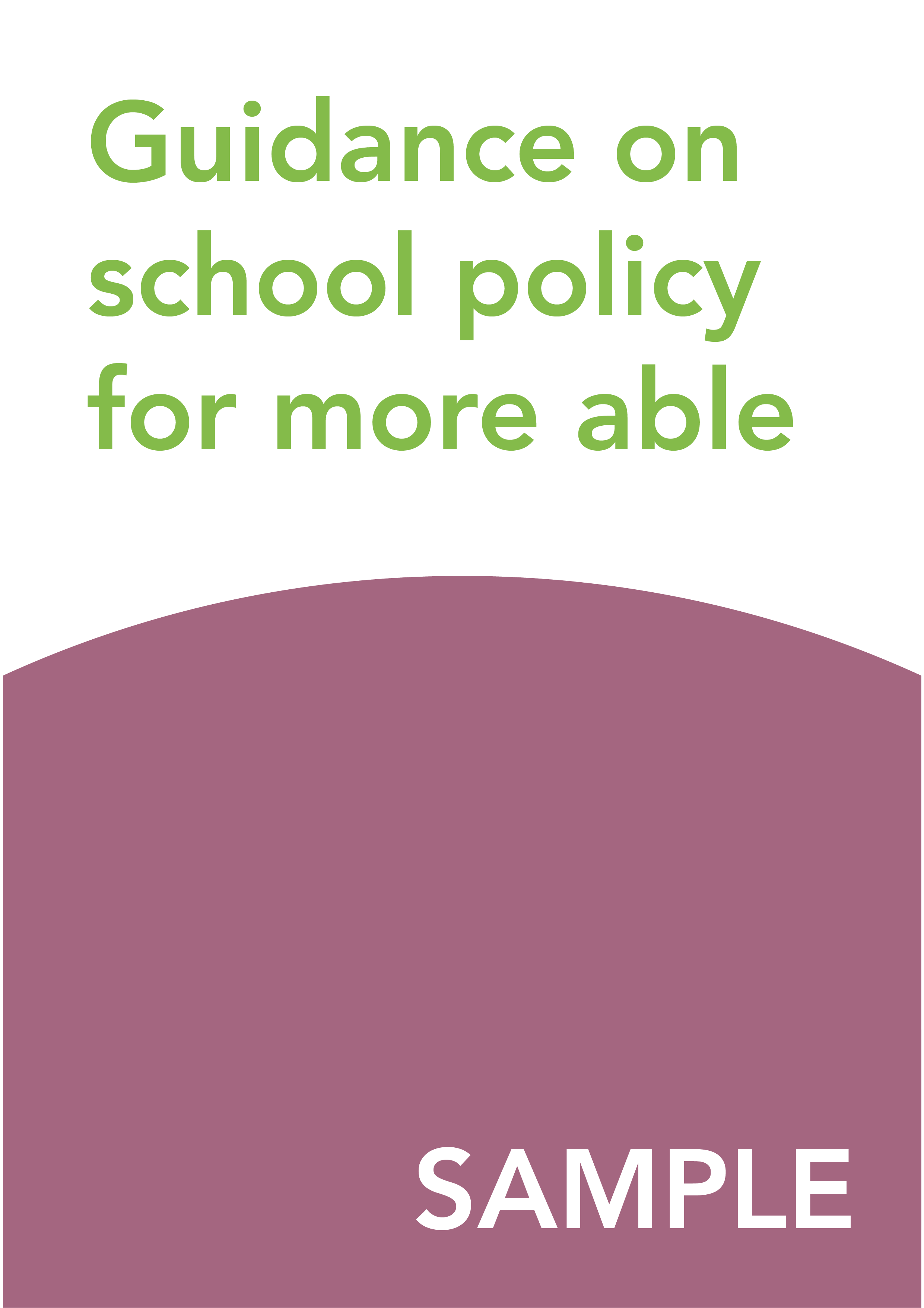 Guidance on school policy