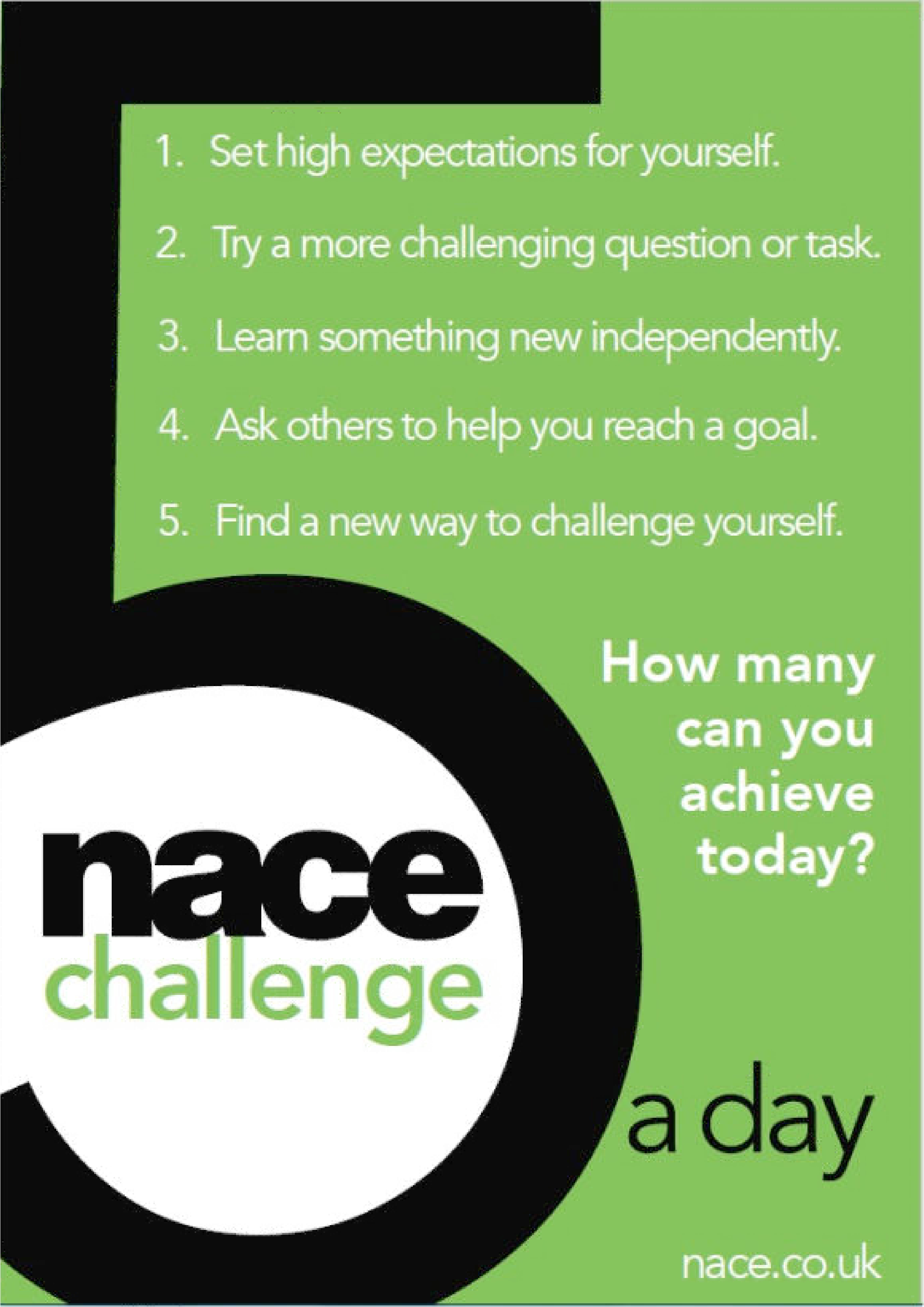 5 a day Challenge Poster