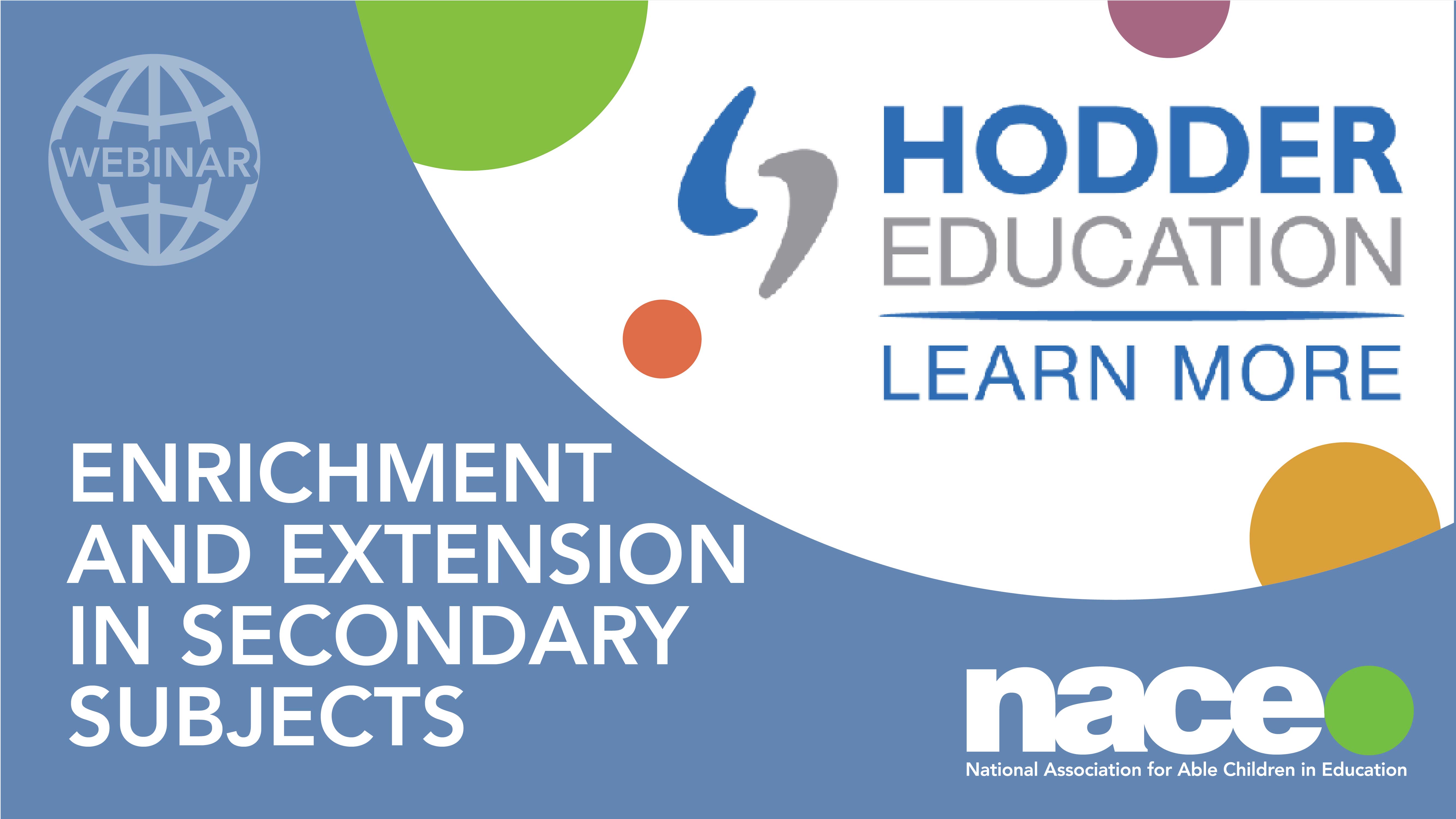 Enrichment and extension in secondary subjects