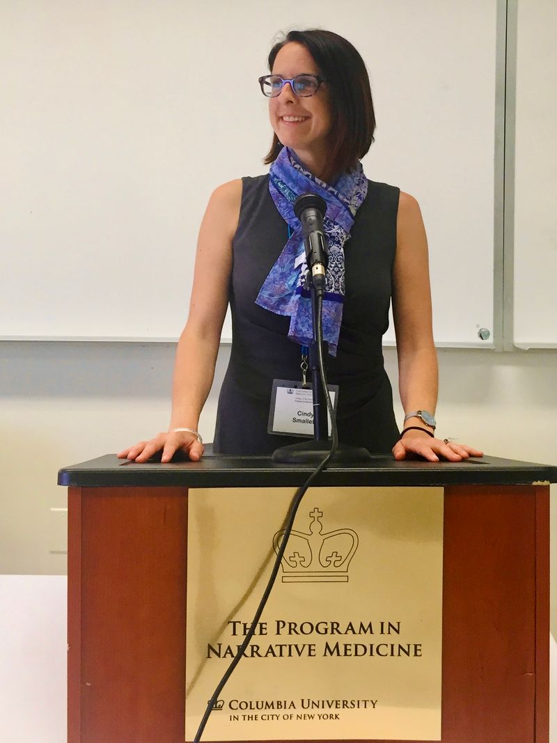 Cindy Smalletz at podium