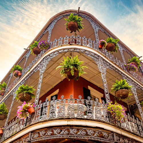 San Diego Street at sunset.