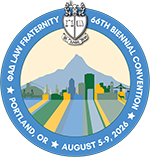 Phi Delta Phi Law Fraternity 66th Biennial Convention Portland, OR August 5-9, 2026 logo