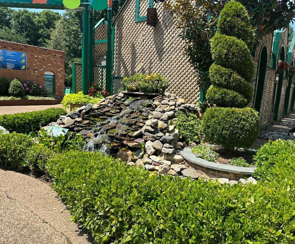 Mountain landscape at sunset