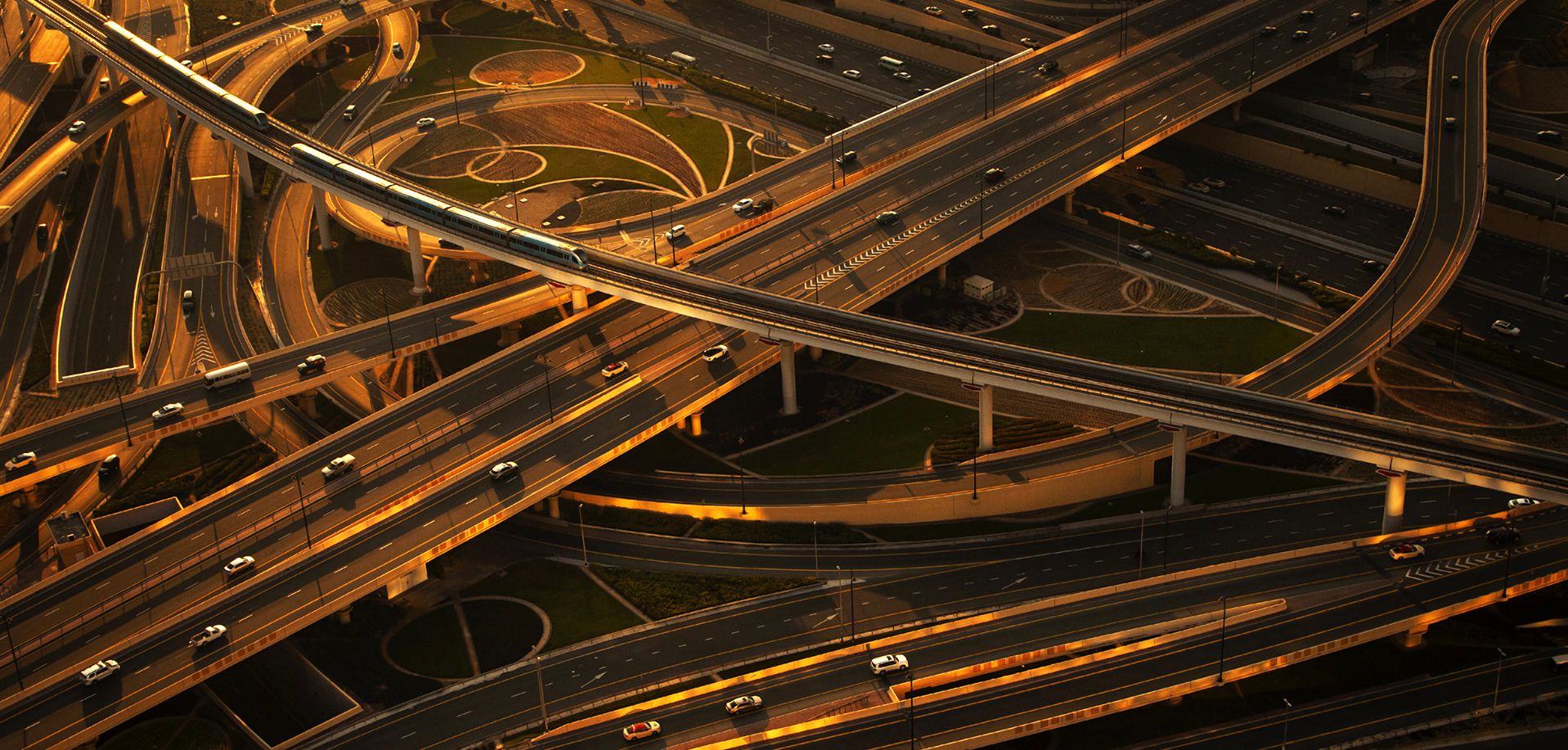 Colored lake landscape