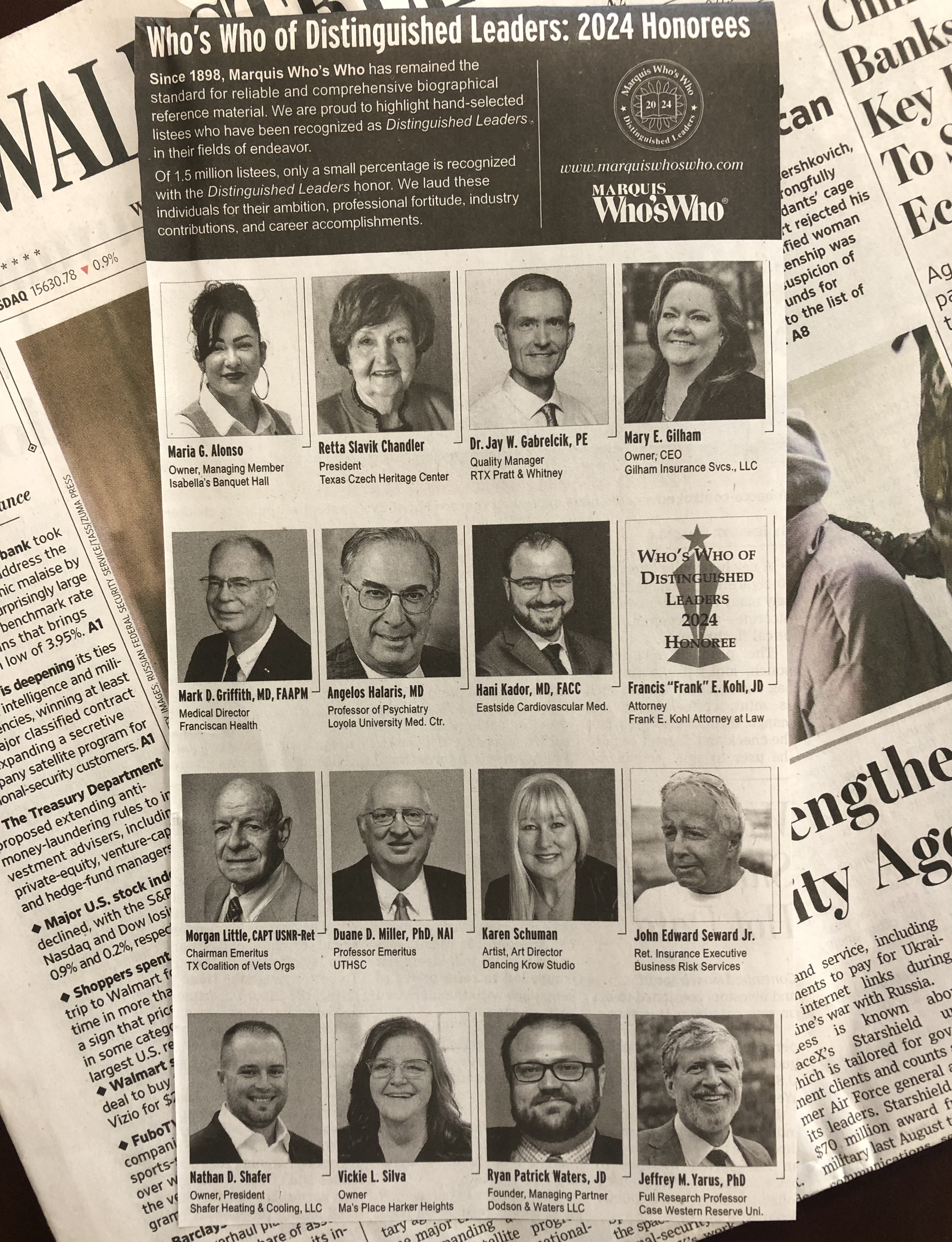 2024 Marquis Who's Who recognizes retired U.S. Navy Capt. Morgan Little ...