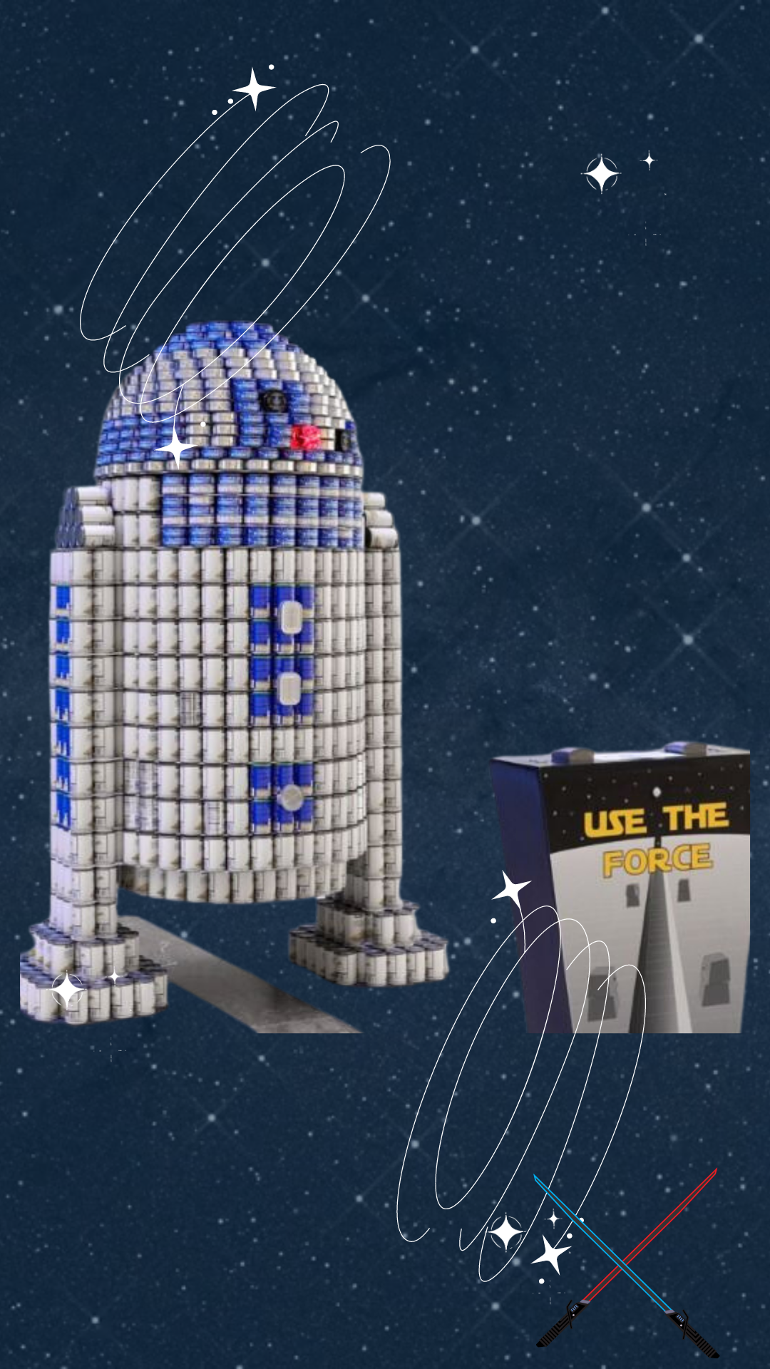 R2D2 Made Of Cans