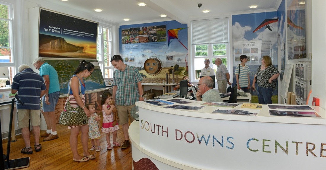 Public in South Downs visitor centre