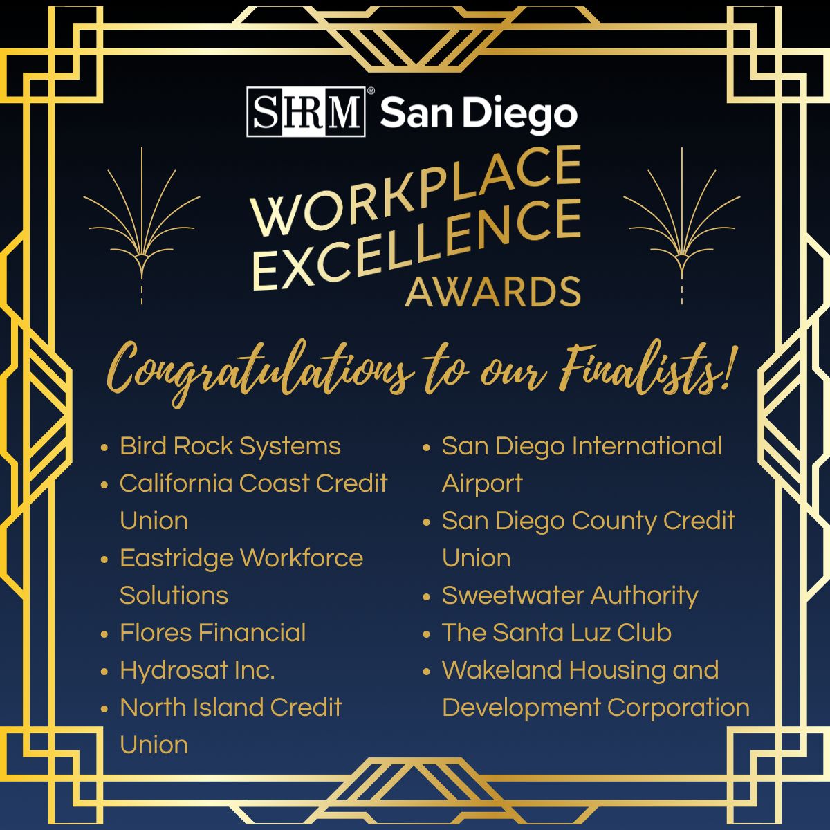 2026 Workplace Excellence Awards Finalists