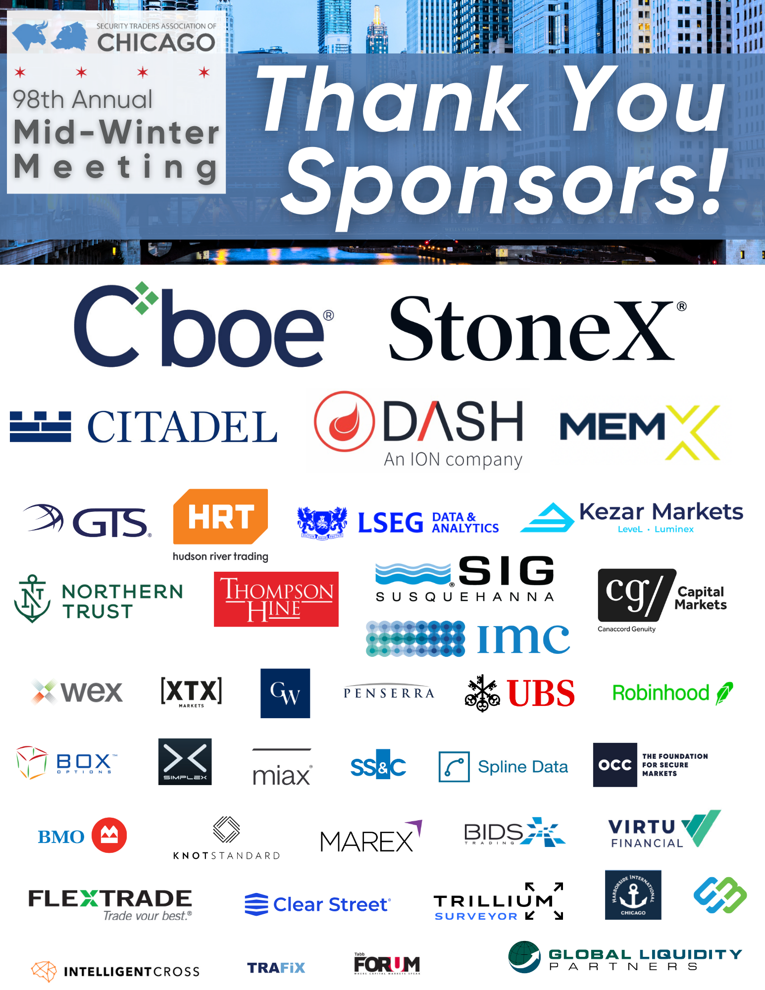 STAC Sponsorships *Security Traders Association of Chicago*