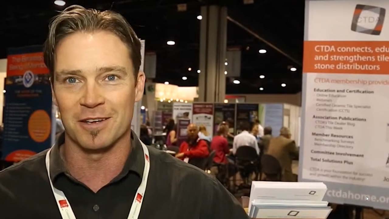 CTDA Member, Steve Vogel of Conestoga Tile, at Coverings 2013