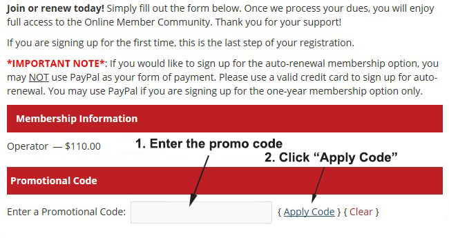 Member Renewal Walkthrough