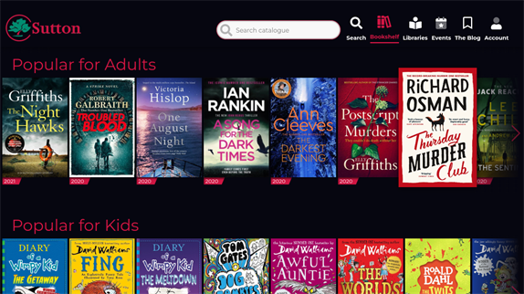 image of a web interface showing different books for sale