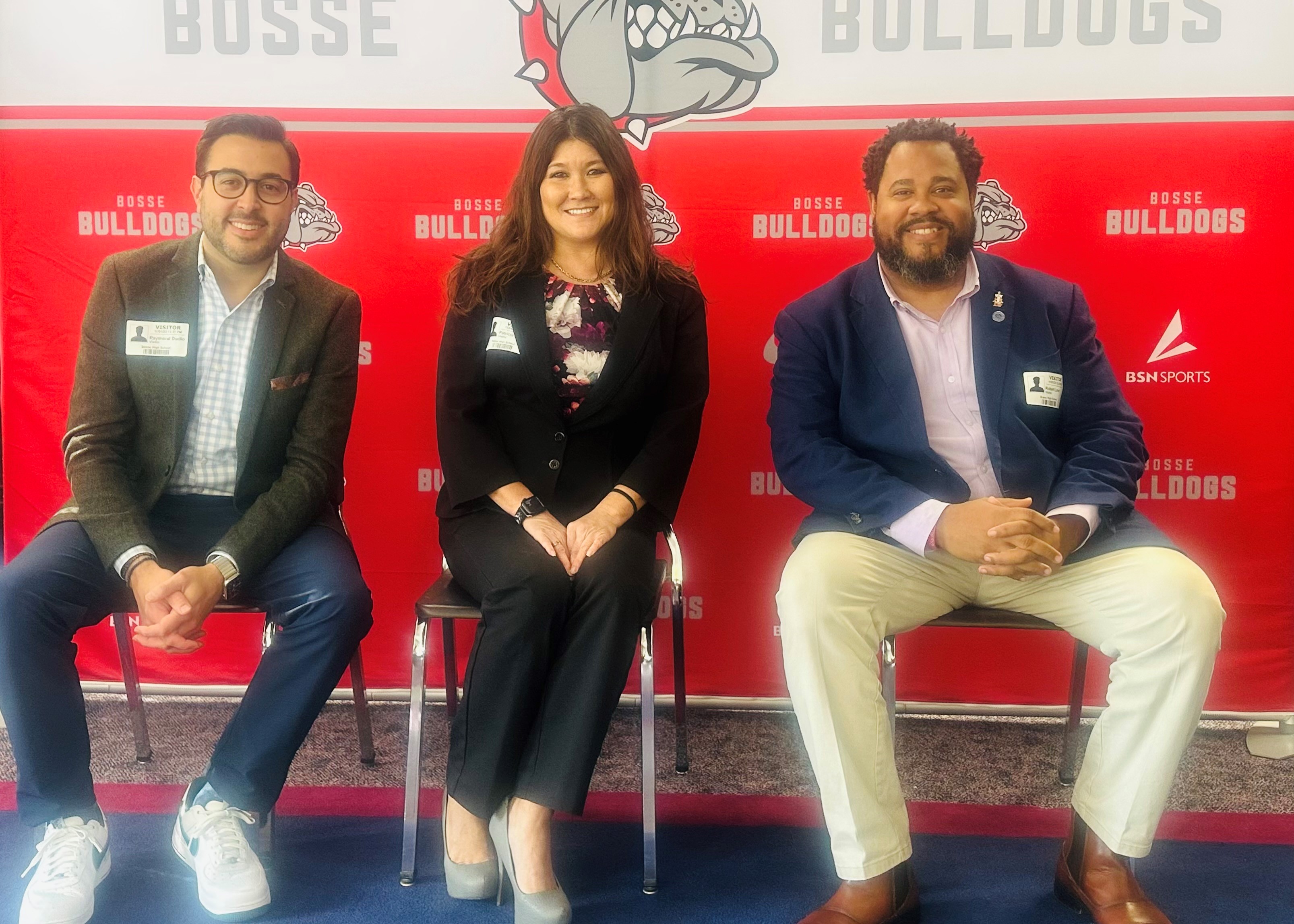 Three people on a panel