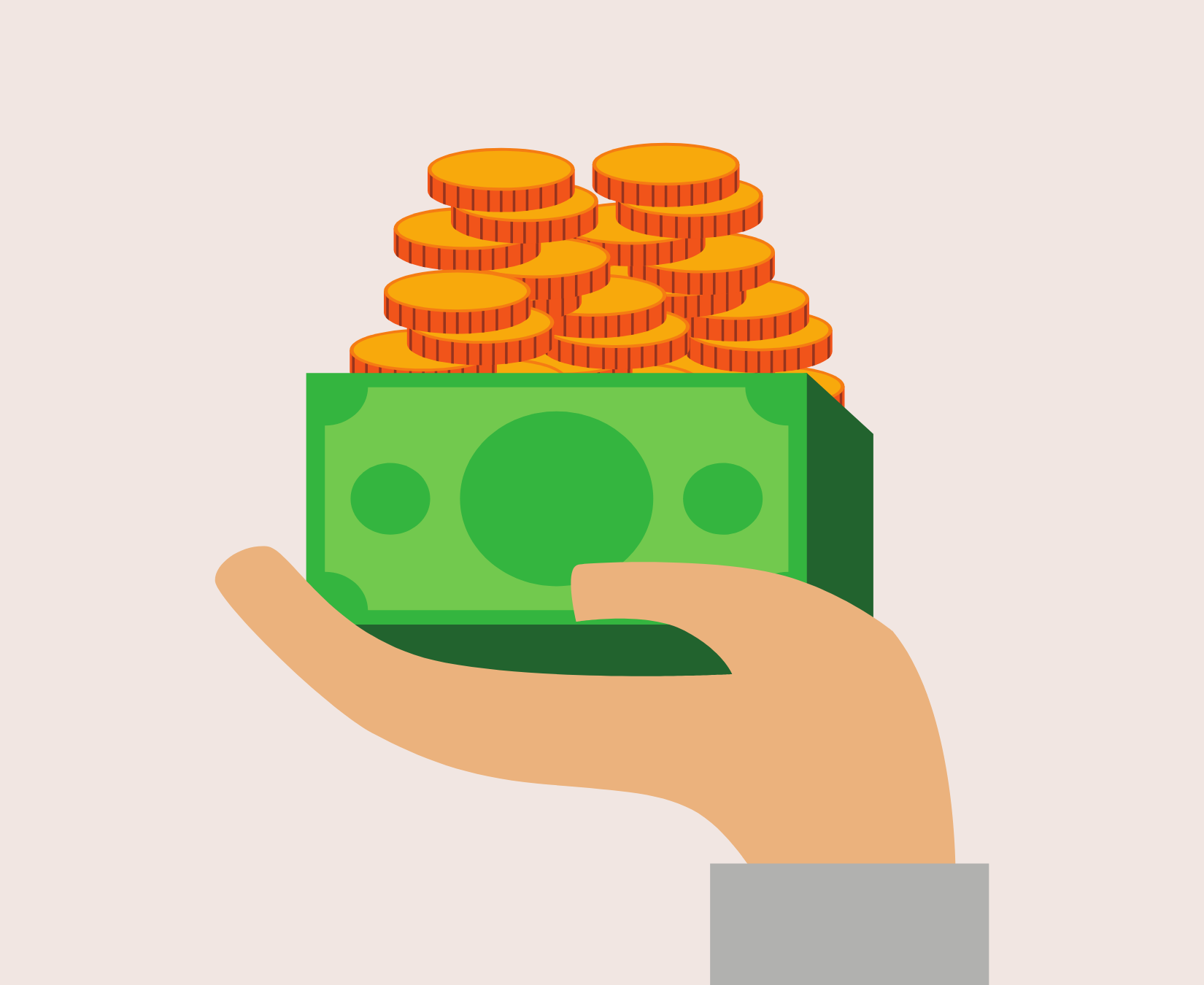 графическое изображение денег. векторная иллюстрация деньги. огромный мешок денег. денежная графика. увеличение прибыли.