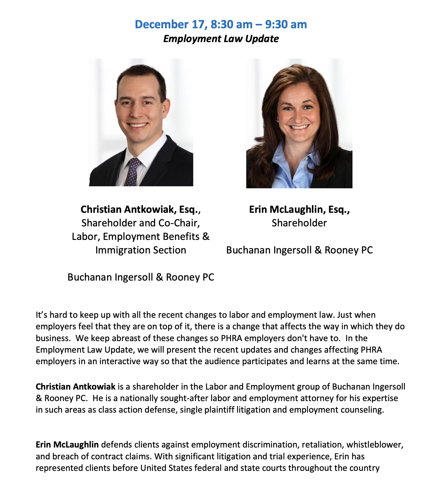 News & Info from the Pittsburgh Human Resources Association